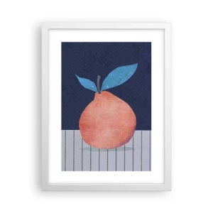 Poster in white frmae - Convexity and Plane - 30x40 cm