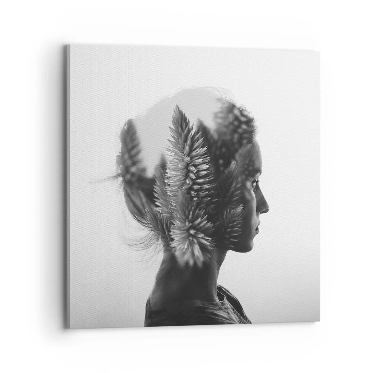 Canvas picture - Lady from a Pinewood Forest - 70x70 cm
