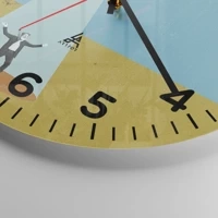 Clock face with numbers