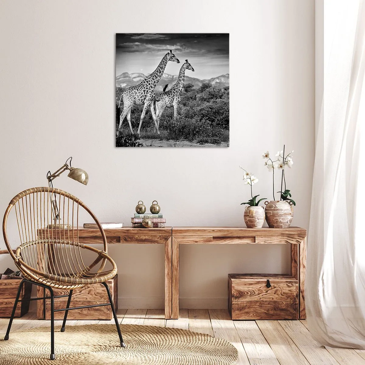 Canvas picture - Higher Spheres in Africa - 30x30 cm