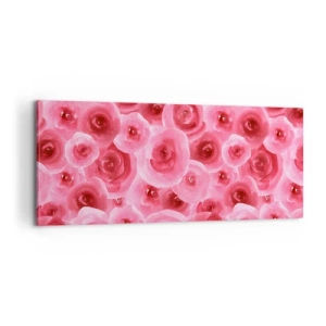 Canvas picture - Roses at the Bottom and at the Top - 100x40 cm