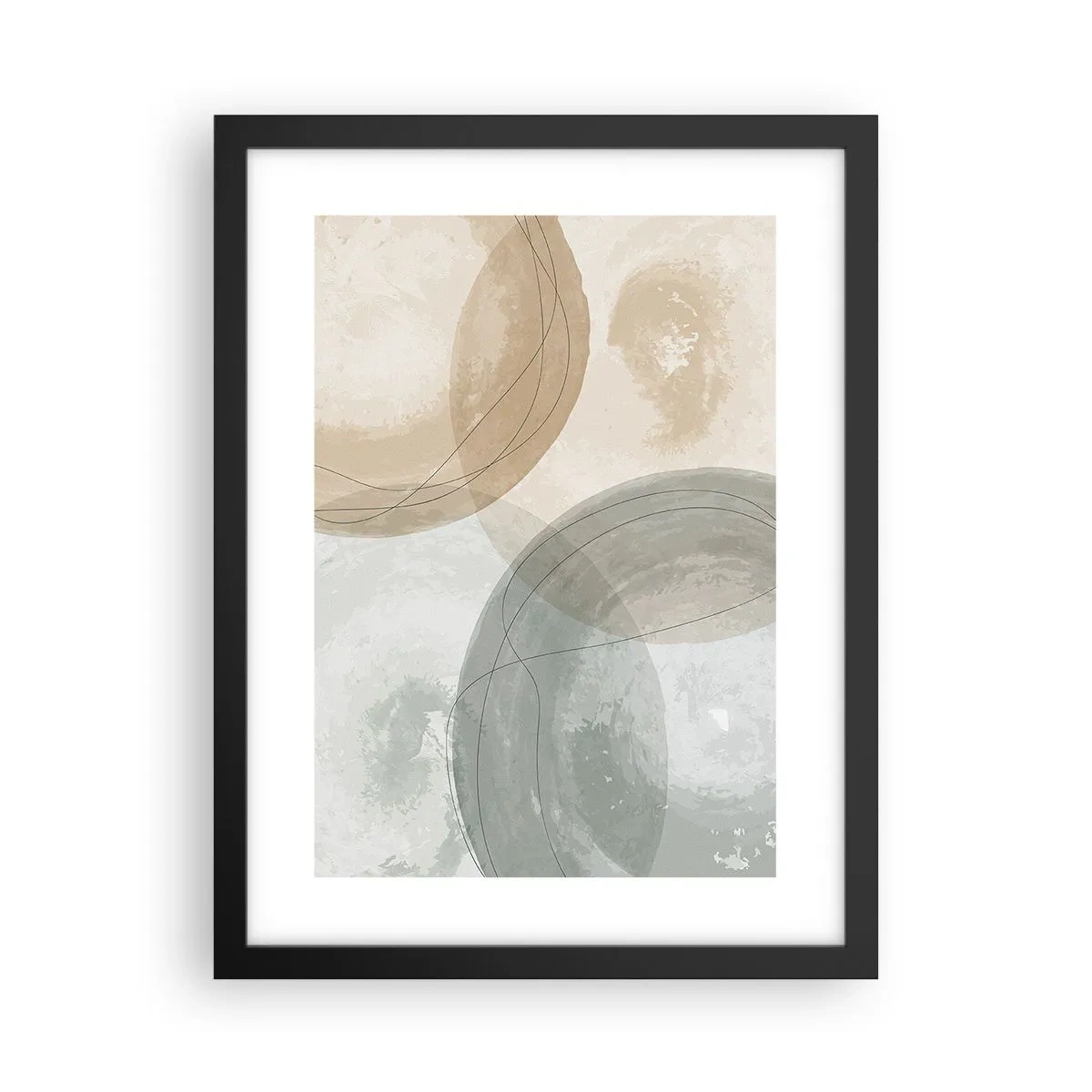 Poster in black frame - Permeation of Worlds - 30x40 cm