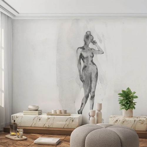 Self-Adhesive Photo Wallpaper Deluxe Sticker - Study of Ideal of Feminity - Woman, Female Body, Graphics - 250x175 cm