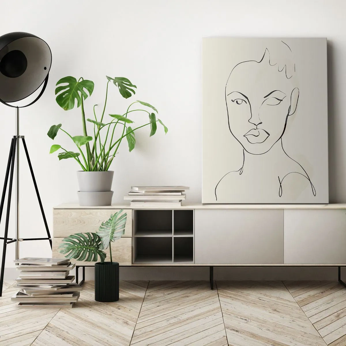 Canvas picture - Outline of Sensuality - 65x120 cm