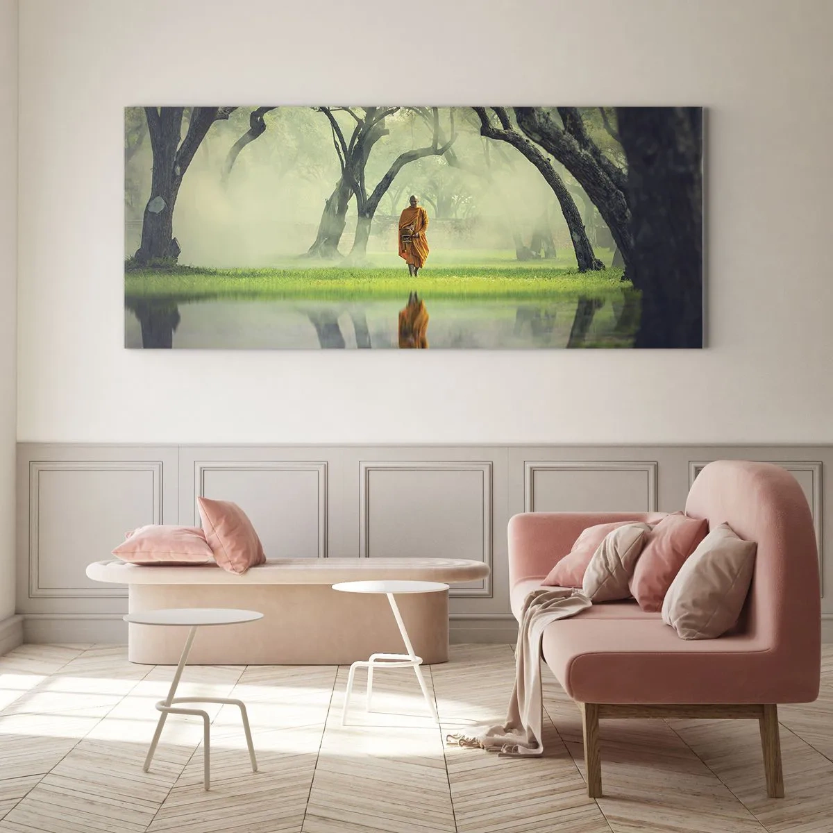 Glass picture - On the Way to Enlightenment - 100x40 cm