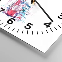 Clock face with numbers