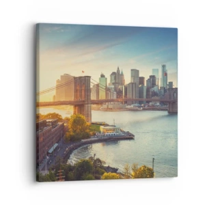 Canvas picture - Big City Dawn - 30x30 cm