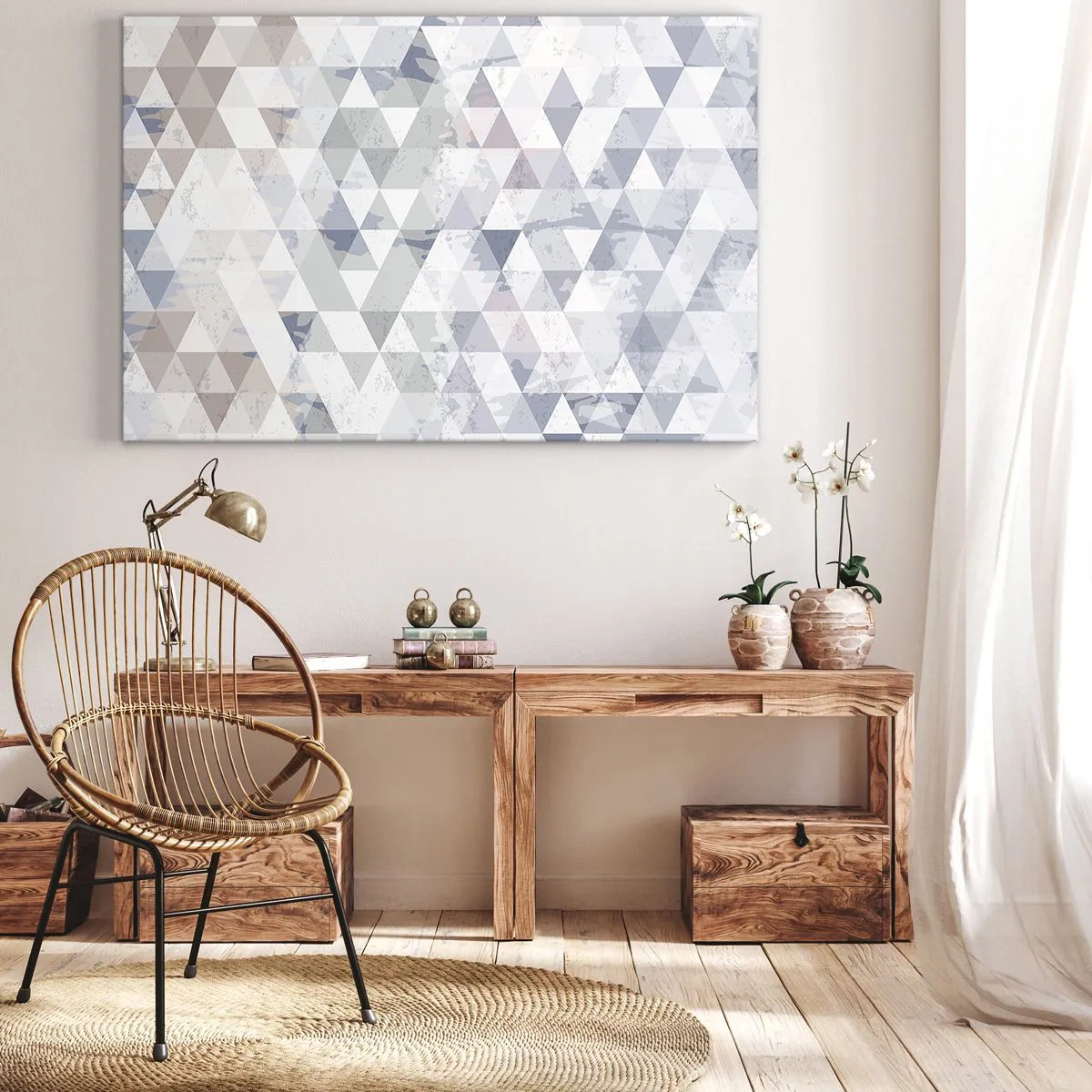 Canvas picture - In the Rhythm of a Triangle - 100x70 cm
