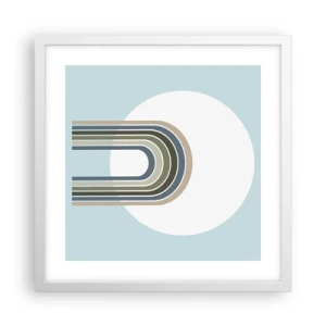 Poster in white frmae - Irresistible Attraction - 40x40 cm