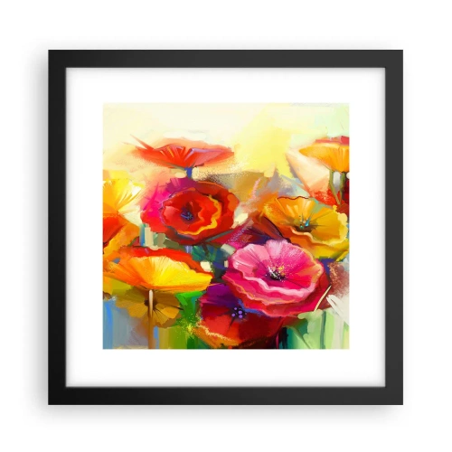 Poster in black frame - Not Only Red - 30x30 cm