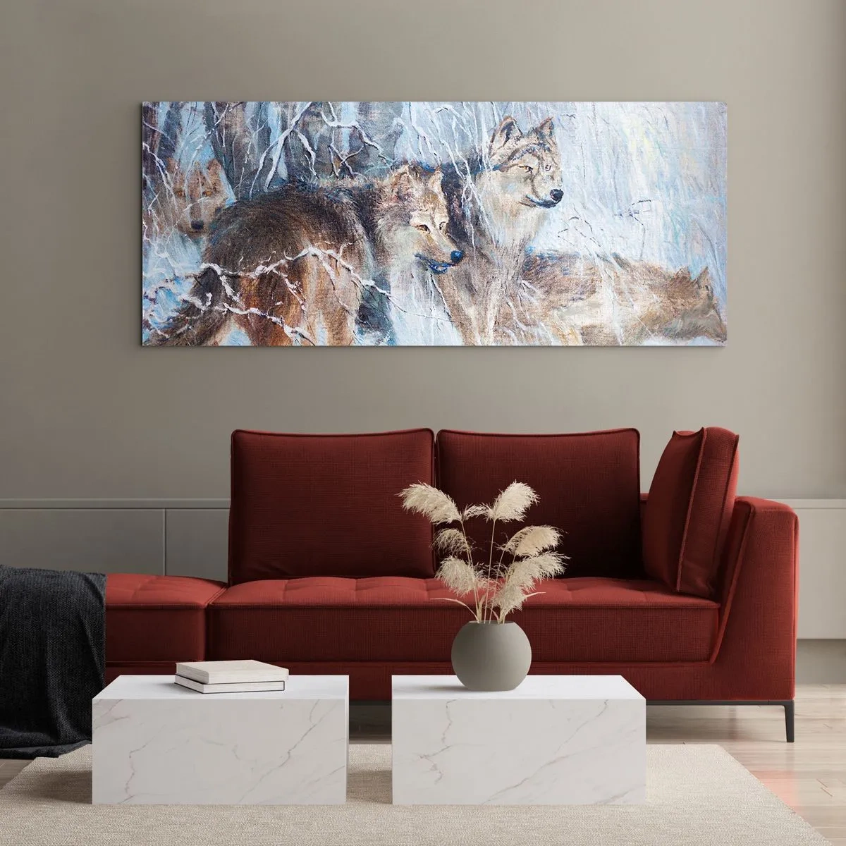 Glass picture - Watch out! It Is Coming - 100x40 cm