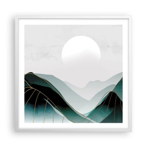 Poster in white frmae - In Full Majesty - 60x60 cm