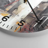 Clock face with numbers