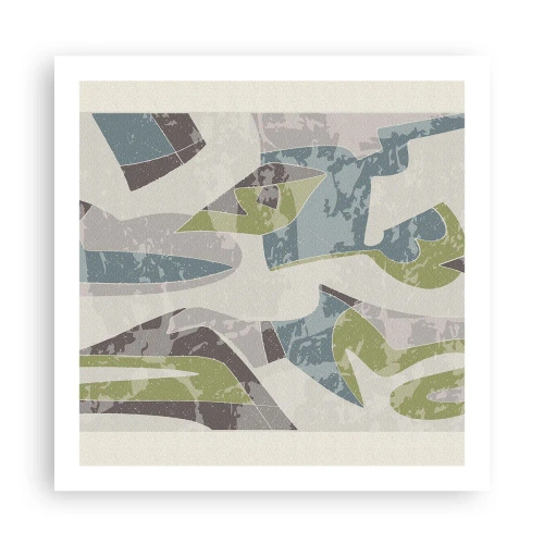 Poster - Composition with Window Pane - 60x60 cm