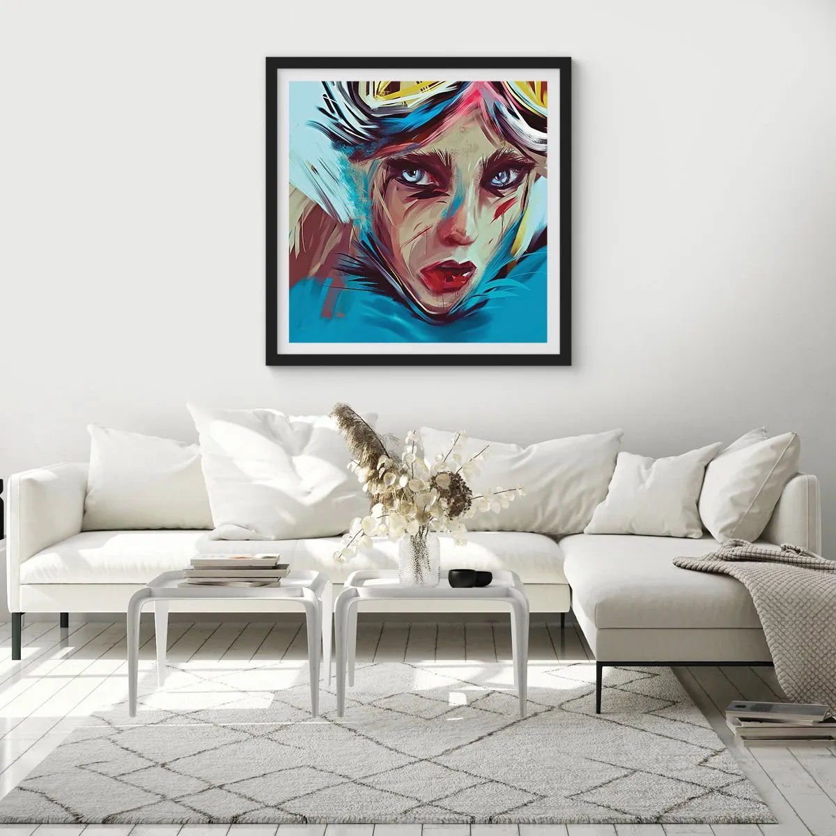 Poster in black frame - Road Mistress - 60x60 cm