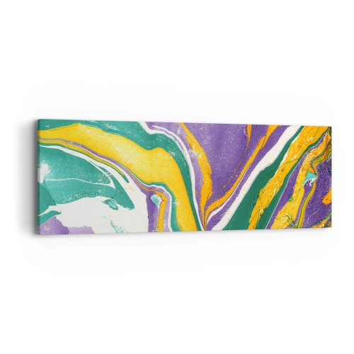 Canvas picture - Colour Waves - 90x30 cm