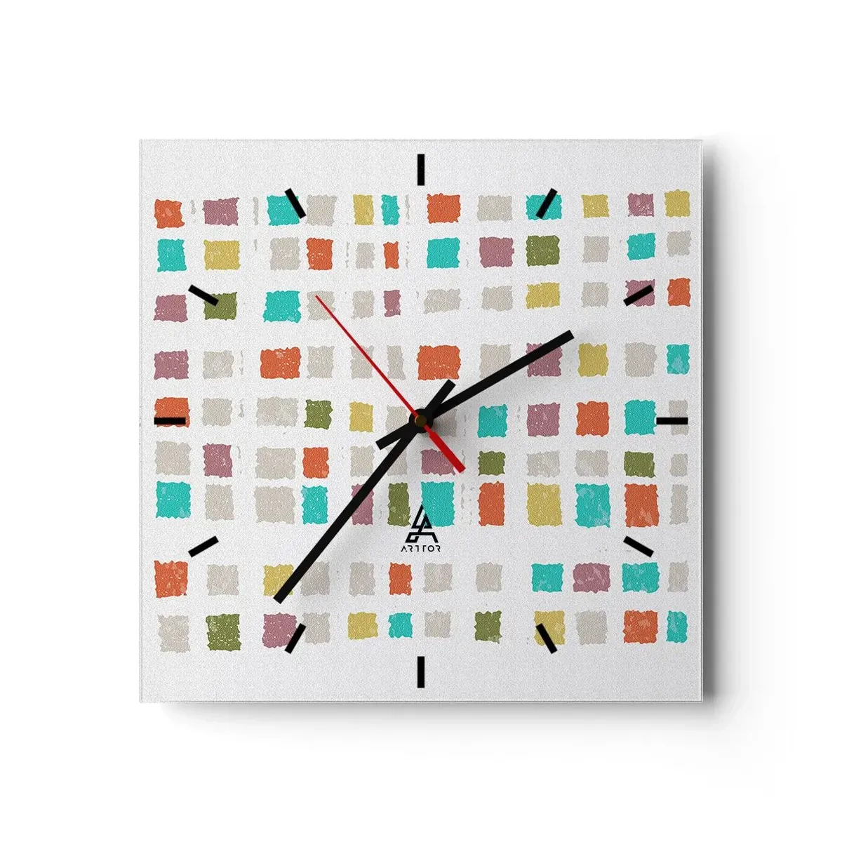 Wall clock - Clock on glass - Unknown Game - 30x30 cm