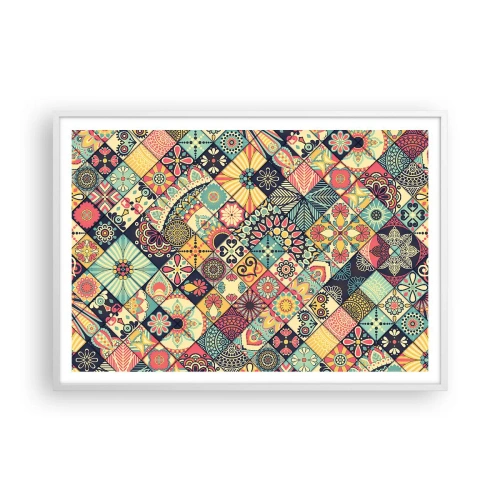 Poster in white frmae - Moroccan Style - 100x70 cm
