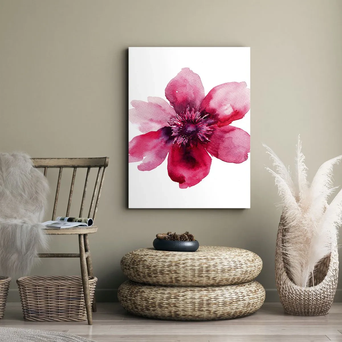 Canvas picture - Carmine, Fragrant Kiss - 80x120 cm