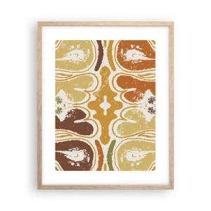 Poster in light oak frame - Sentimental Abstract - 40x50 cm