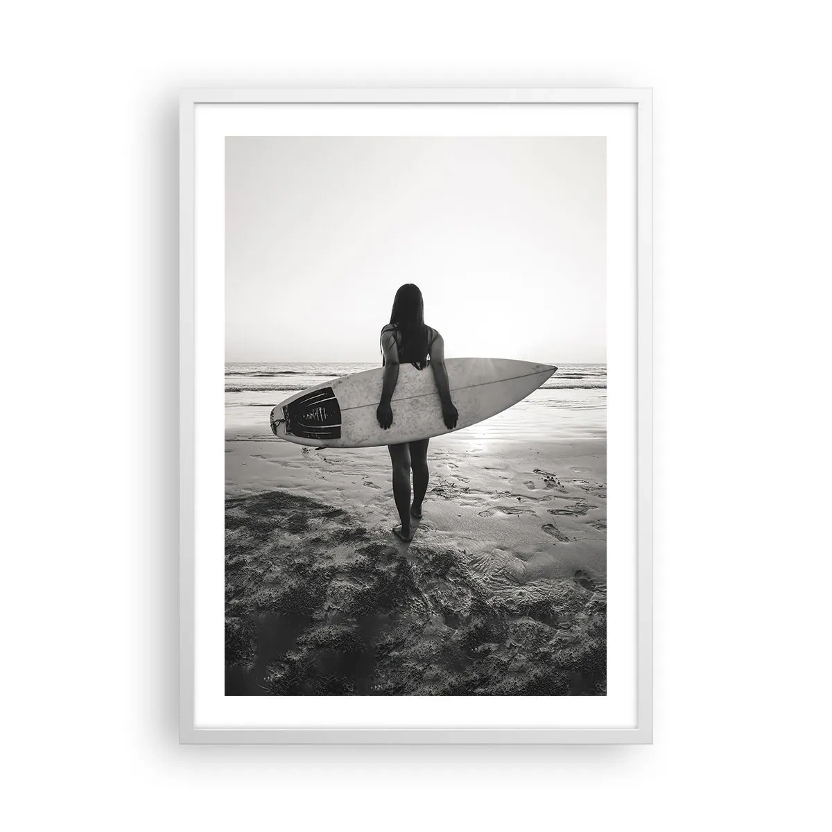 Poster in white frmae - Daughter of Sea Wave - 50x70 cm