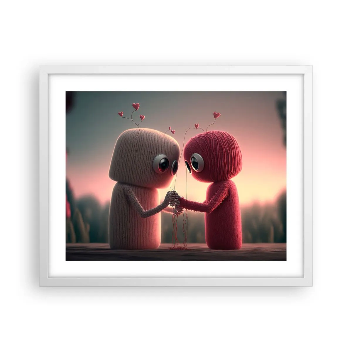 Poster in white frmae - Everyone Is Allowed to Love - 50x40 cm