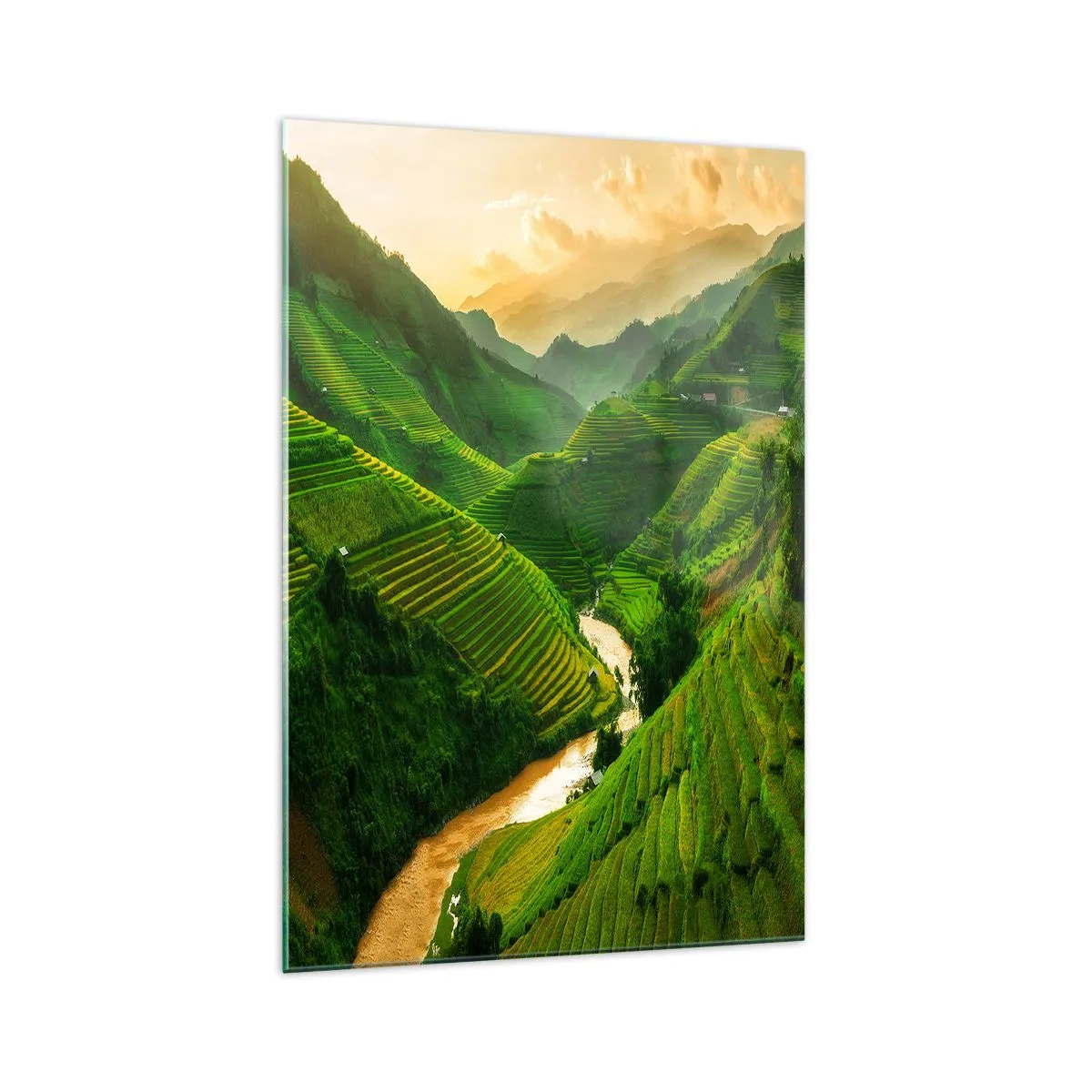Glass picture - Vietnamese Valley - 70x100 cm