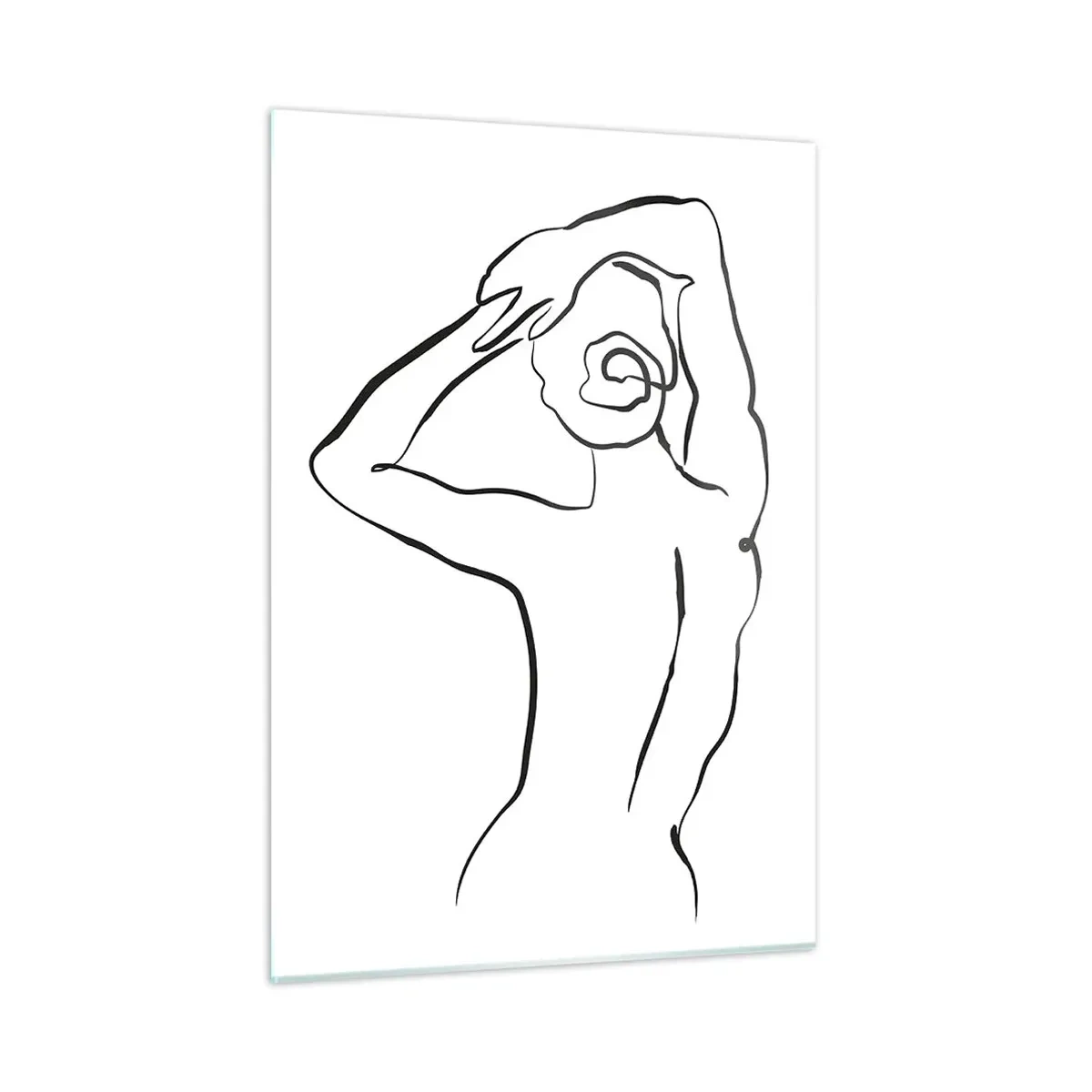 Glass picture - Nude in the Morning - 50x70 cm