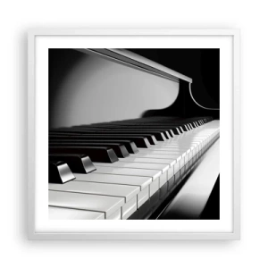 Poster in white frmae - Harmony of Shapes and Colours - 50x50 cm