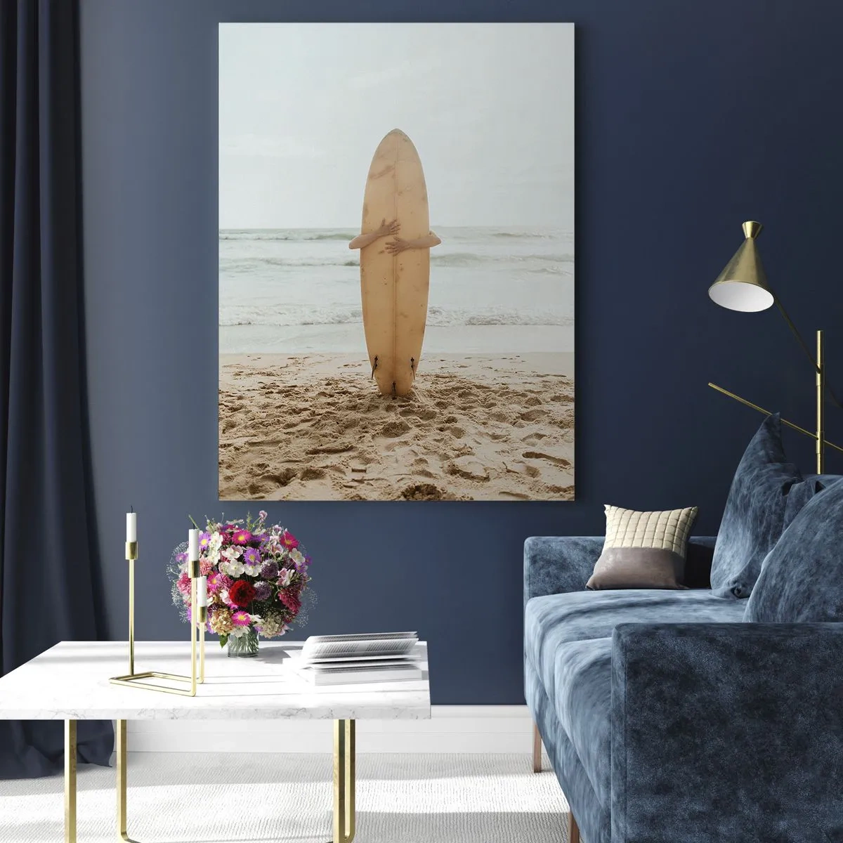 Glass picture - From Love for the Waves - 50x70 cm