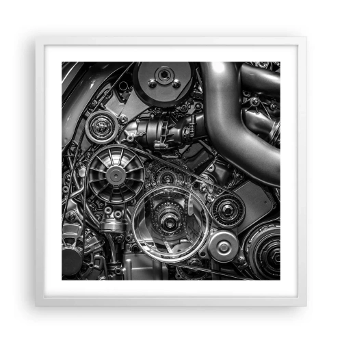 Poster in white frmae - Poetry of Mechanics - 50x50 cm