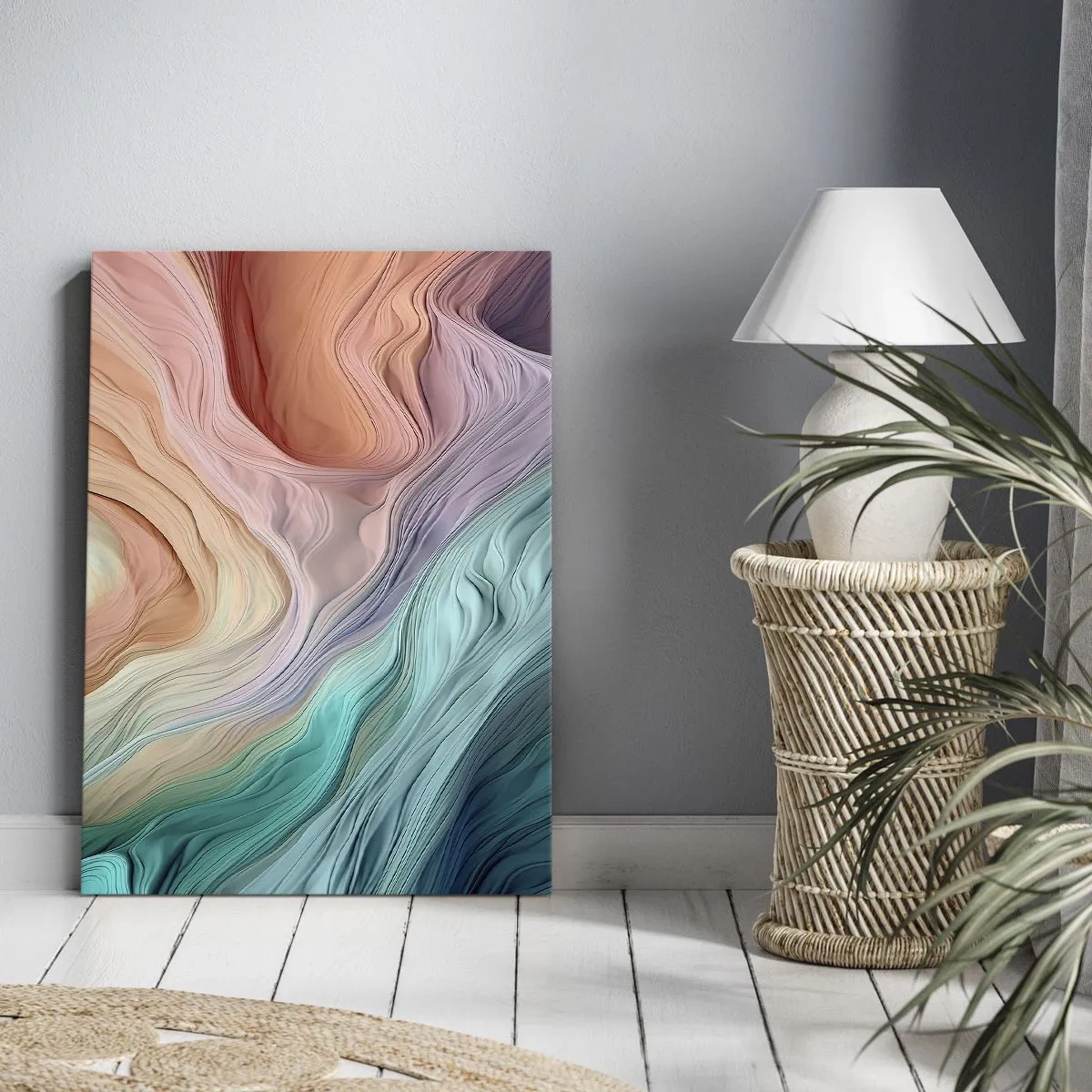 Canvas picture - Rainbow Wave - 50x70 cm