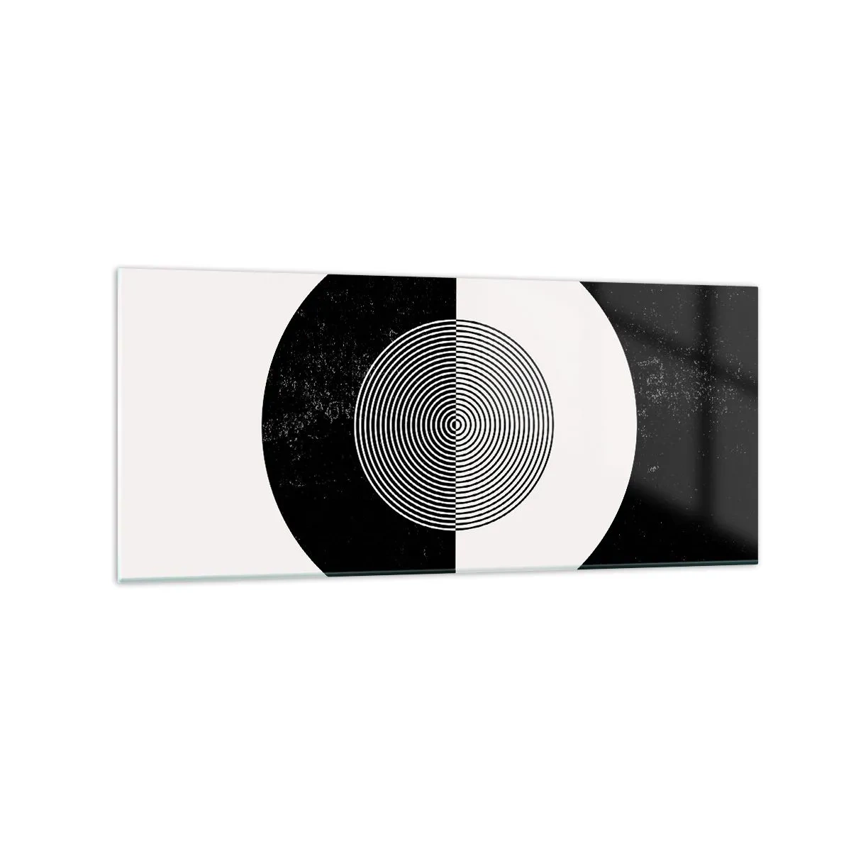 Glass picture - Harmony in Black and White - 120x50 cm