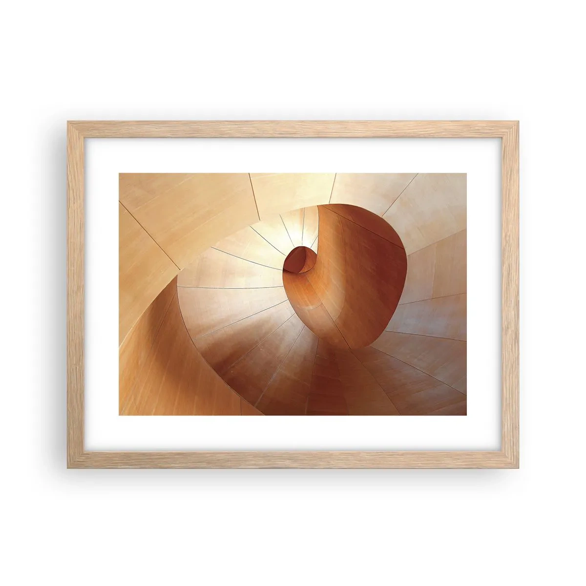 Poster in light oak frame - Architectural Serpentine - 40x30 cm