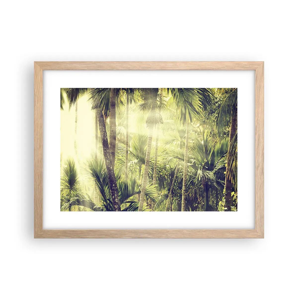 Poster in light oak frame - In Green Heat - 40x30 cm