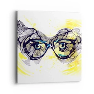 Canvas picture - Through Blue Glasses - 40x40 cm