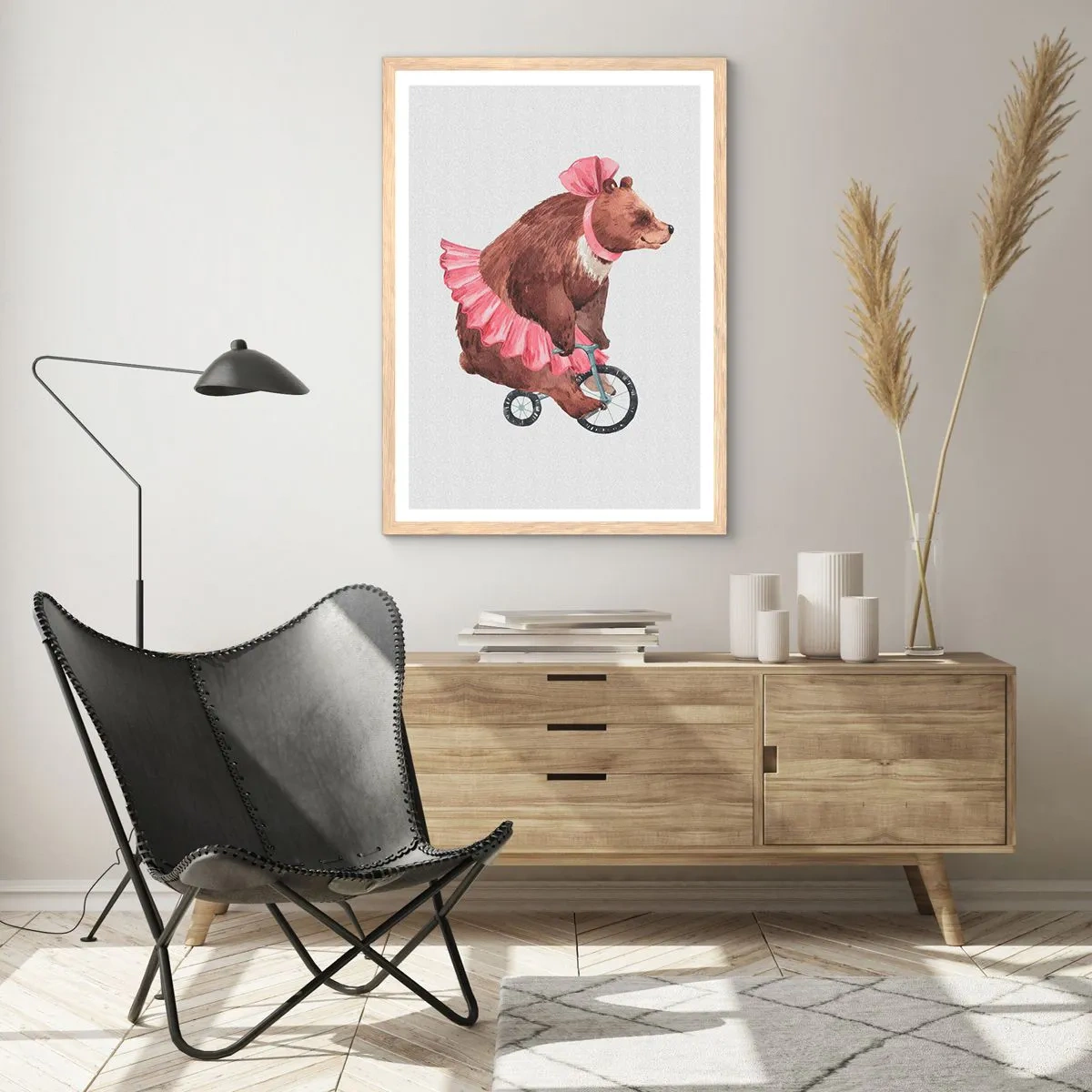 Poster in light oak frame - What a Circus! - 61x91 cm