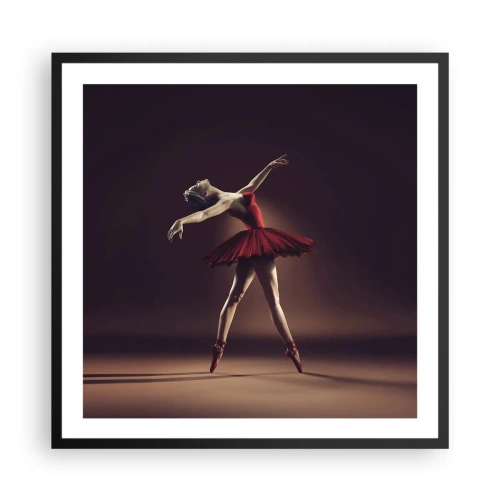 Poster in black frame - Prima Ballerina - 60x60 cm