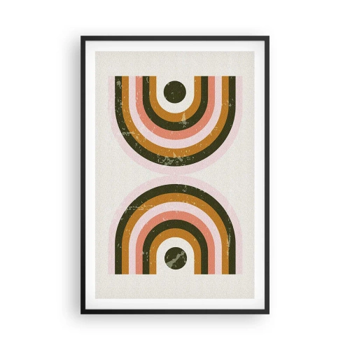 Poster in black frame - Twin Abstract - 61x91 cm