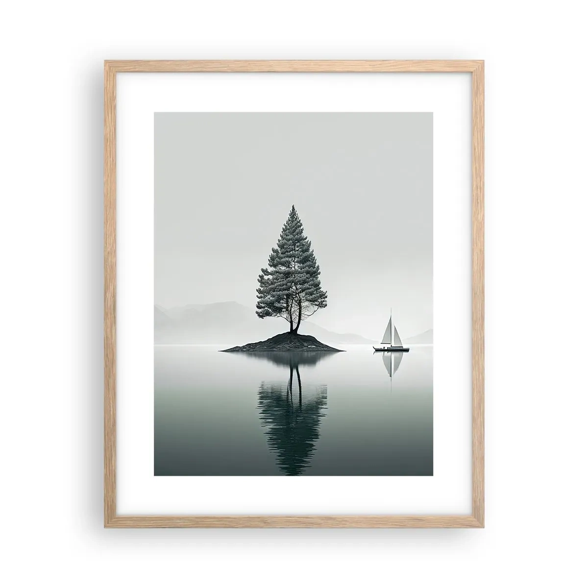 Poster in light oak frame - Daydreaming - 40x50 cm