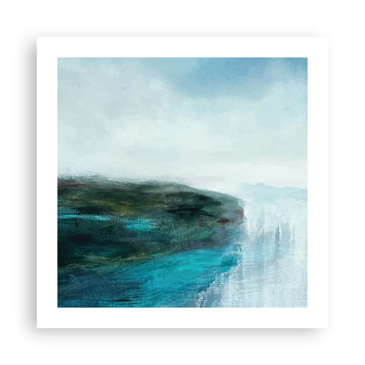 Poster - Marine Abstract - 50x50 cm