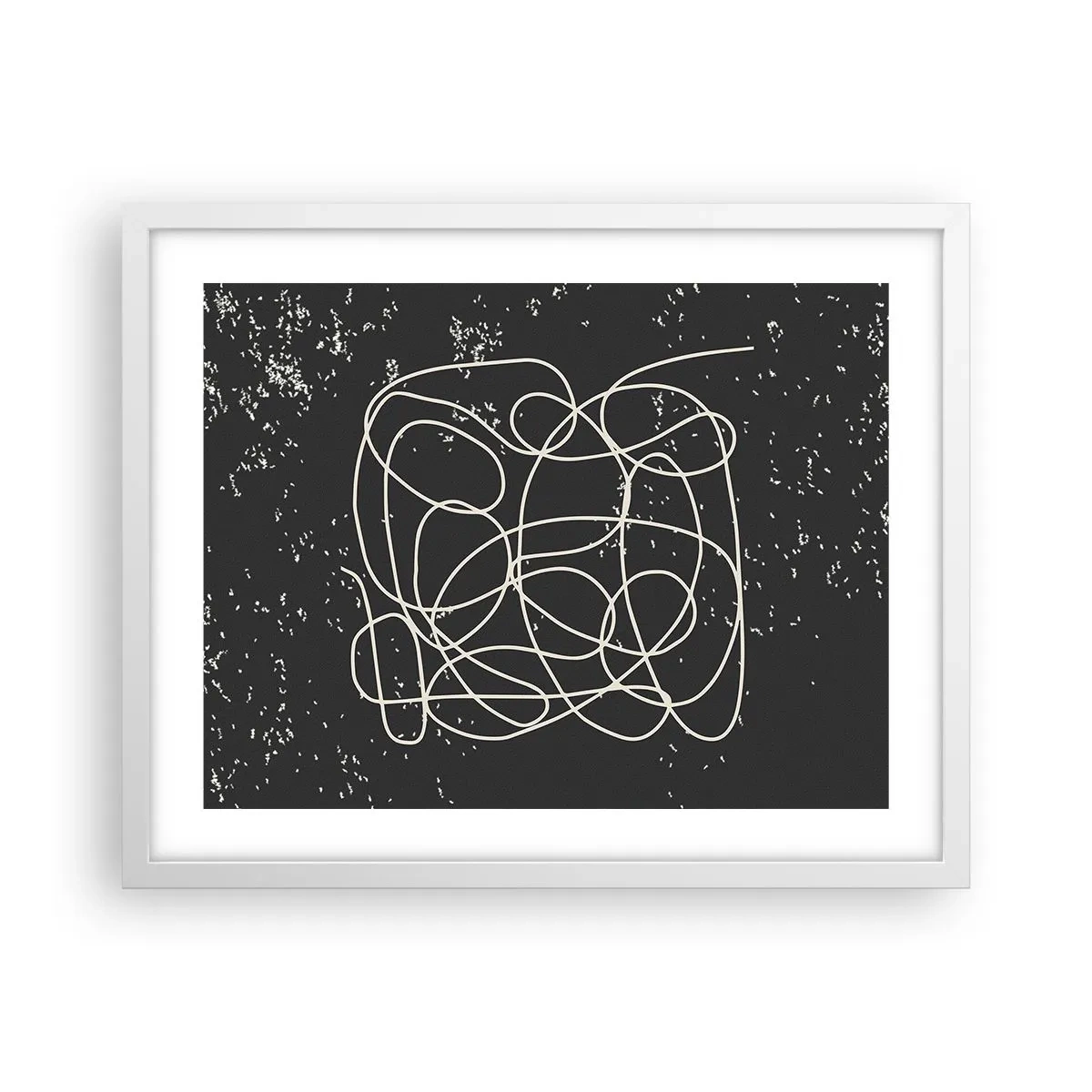 Poster in white frmae - Lost Thoughts - 50x40 cm