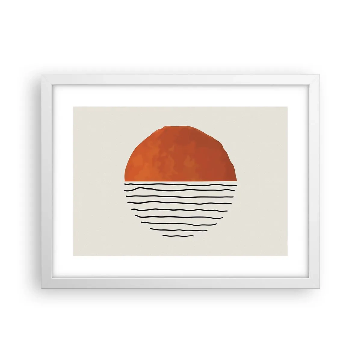 Poster in white frmae - In Japanese Style - 40x30 cm