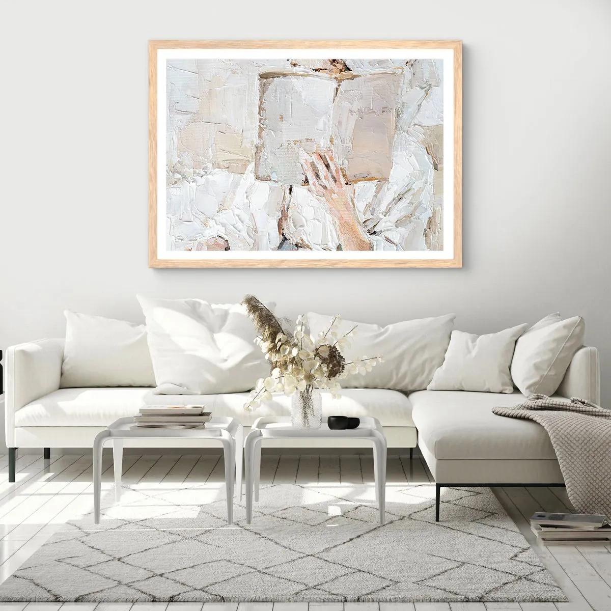 Poster in light oak frame - In Another World - 50x40 cm