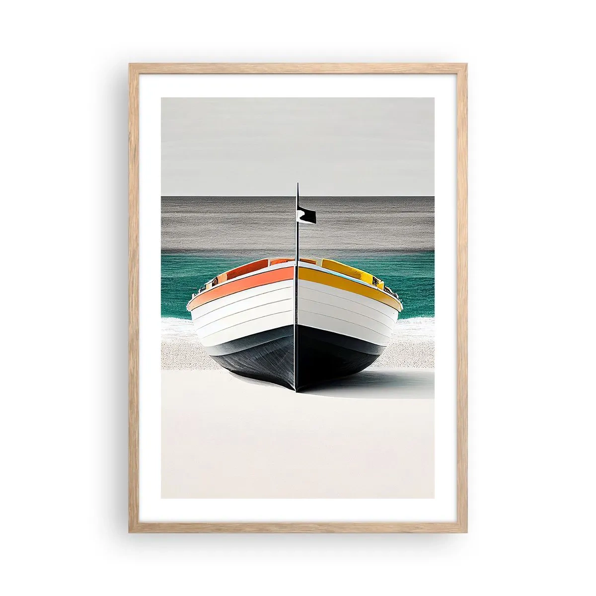 Poster in light oak frame - In Its Place - 50x70 cm