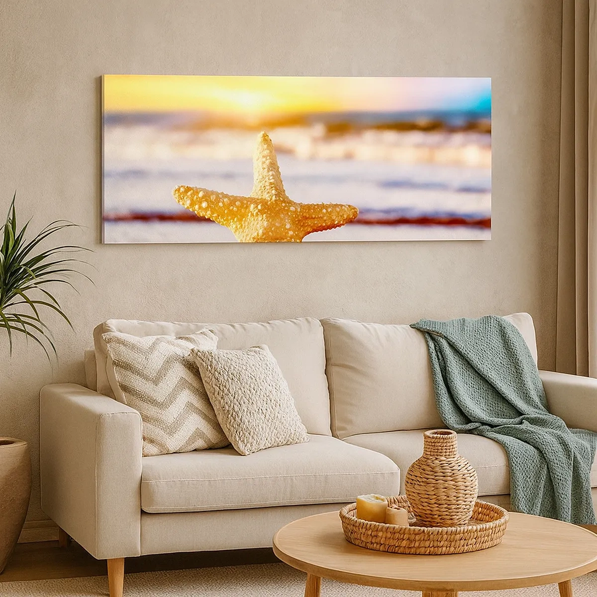 Canvas picture - Sea Kiss - 30x30 cm