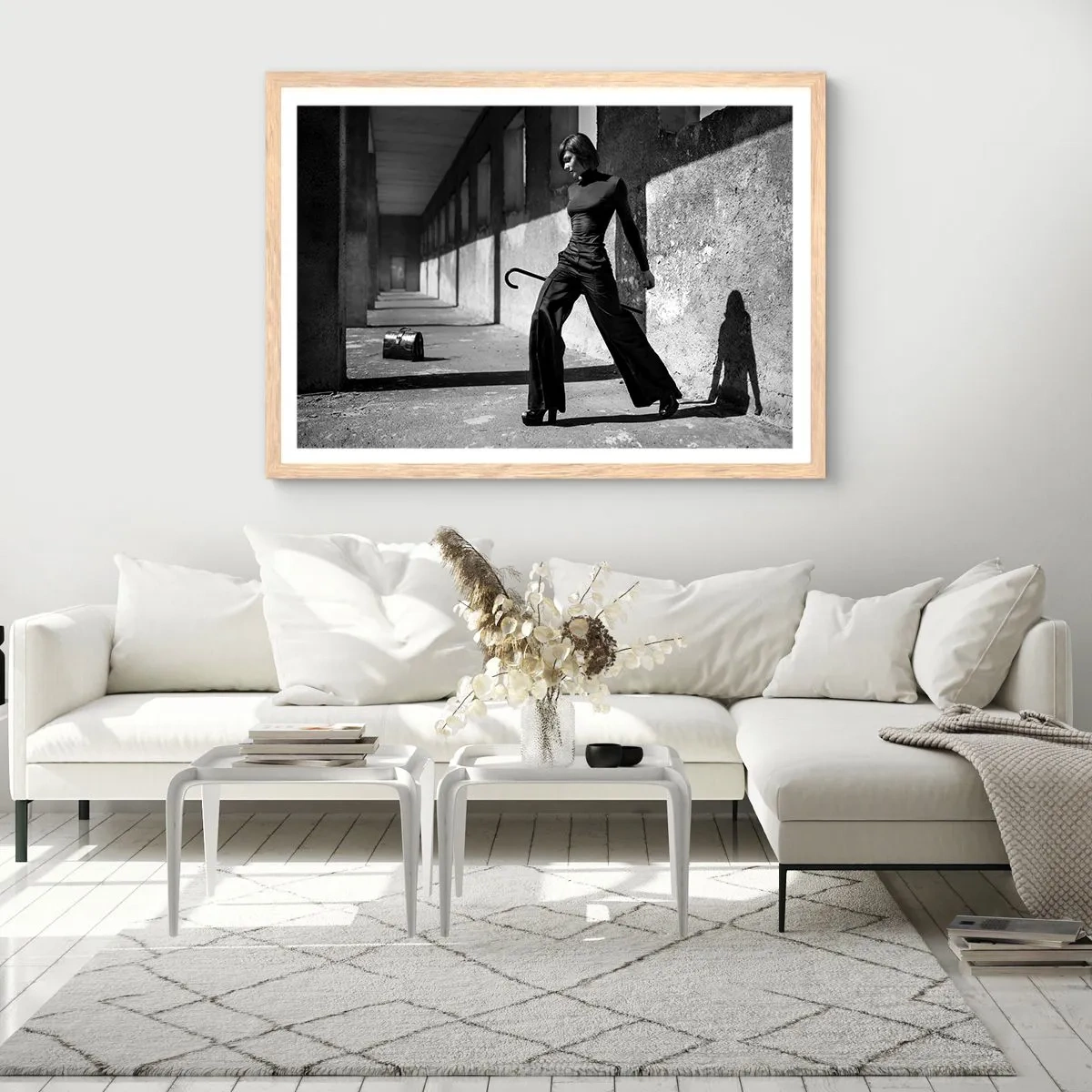 Poster in light oak frame - City Chic - 70x50 cm