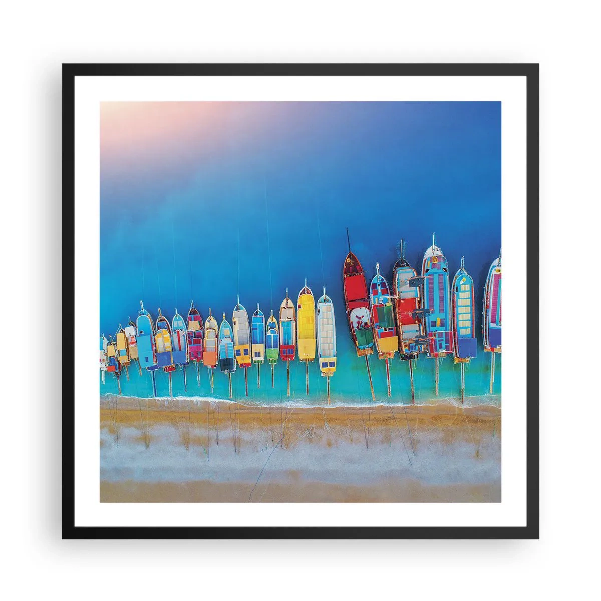 Poster in black frame - From Bird's Eye View - 60x60 cm