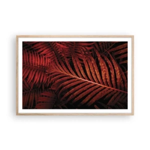 Poster in light oak frame - Heat of Life - 91x61 cm