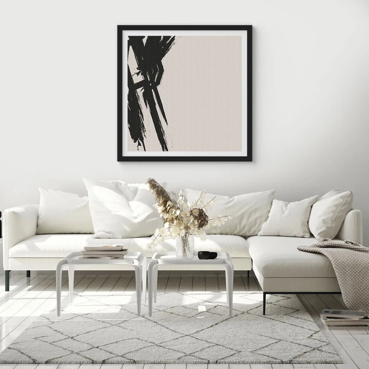 Poster in black frame - Uncontrollable Rush - 30x30 cm